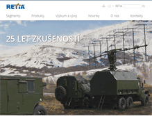 Tablet Screenshot of military-retia.cz